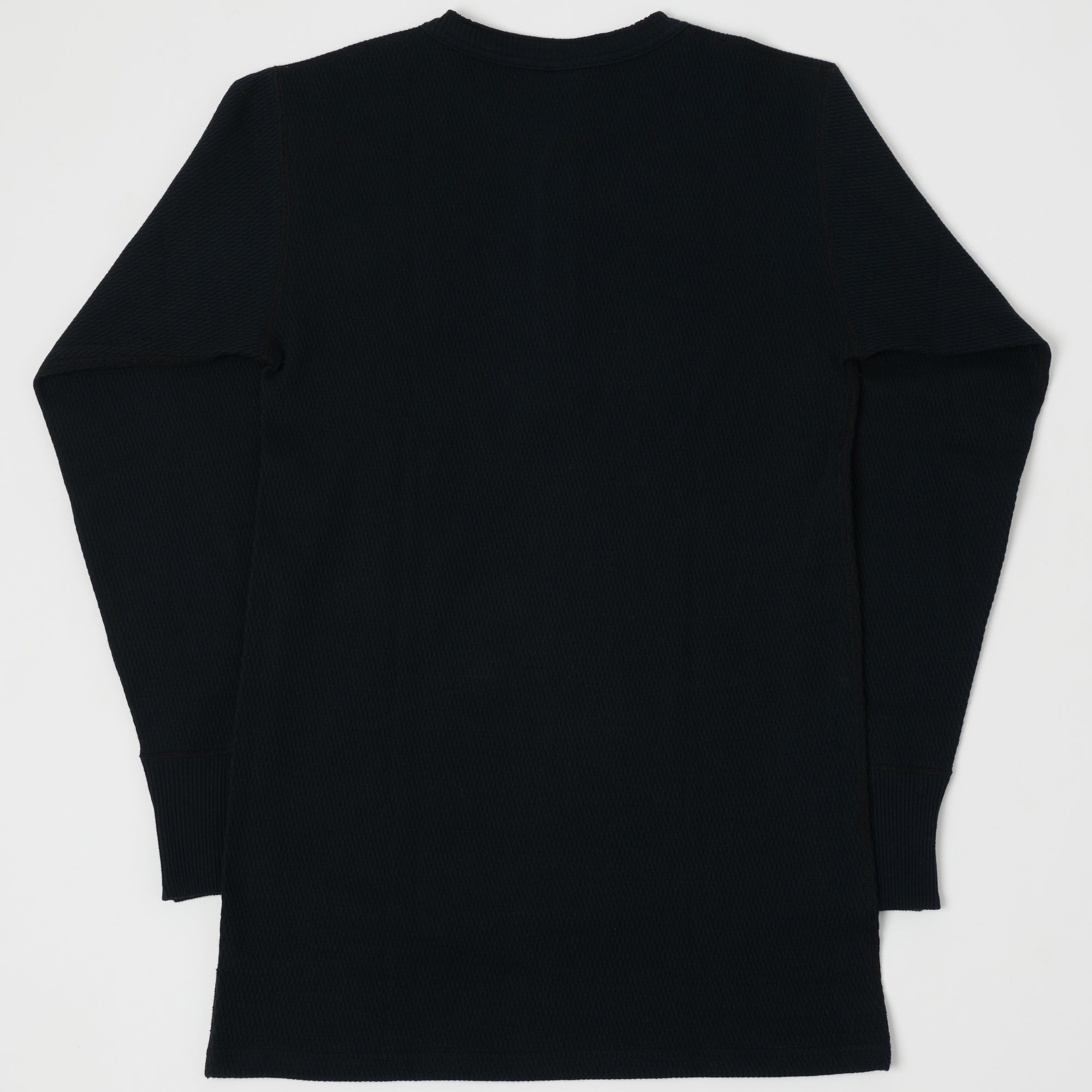 Warehouse & Co 5904 Waffle Knit Thermal Henley - Black – SON OF A STAG