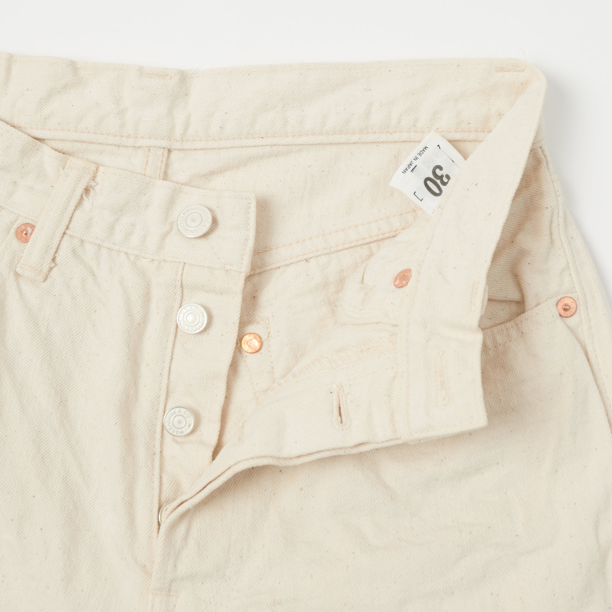 Warehouse & Co 800XX 13.5oz Regular Straight Jean - Ecru