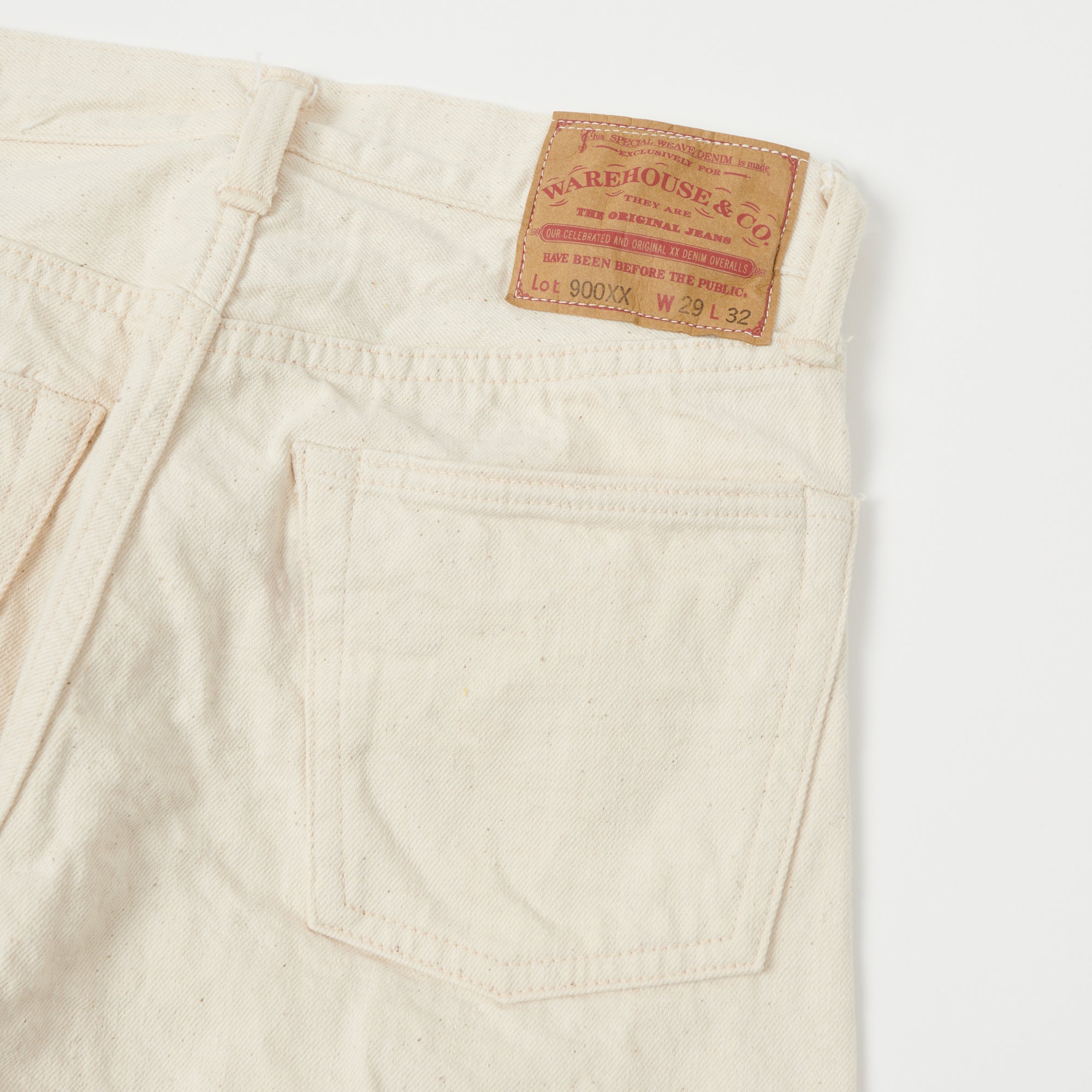 Warehouse & Co 900XX 13.5oz Slim Tapered Jean - Ecru