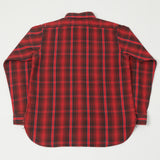 Warehouse 3104  Flannel Shirt 'C Pattern' - Red