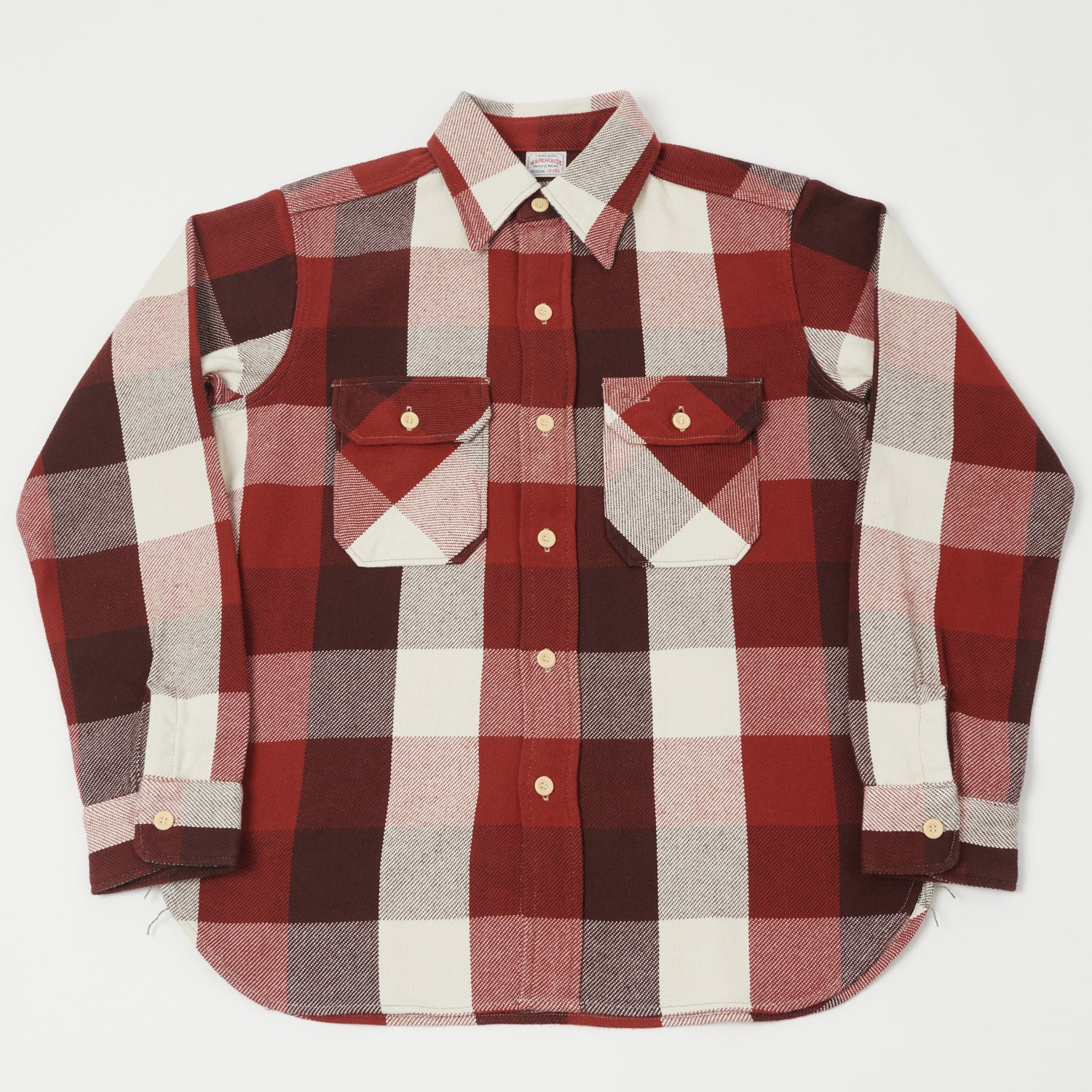 Warehouse & Co 3104 Buffalo Check Flannel Shirt - Dark Red