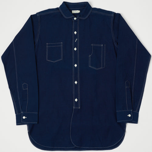 Warehouse & Co 3017 Duck Digger Engineer Chambray Shirt - Indigo