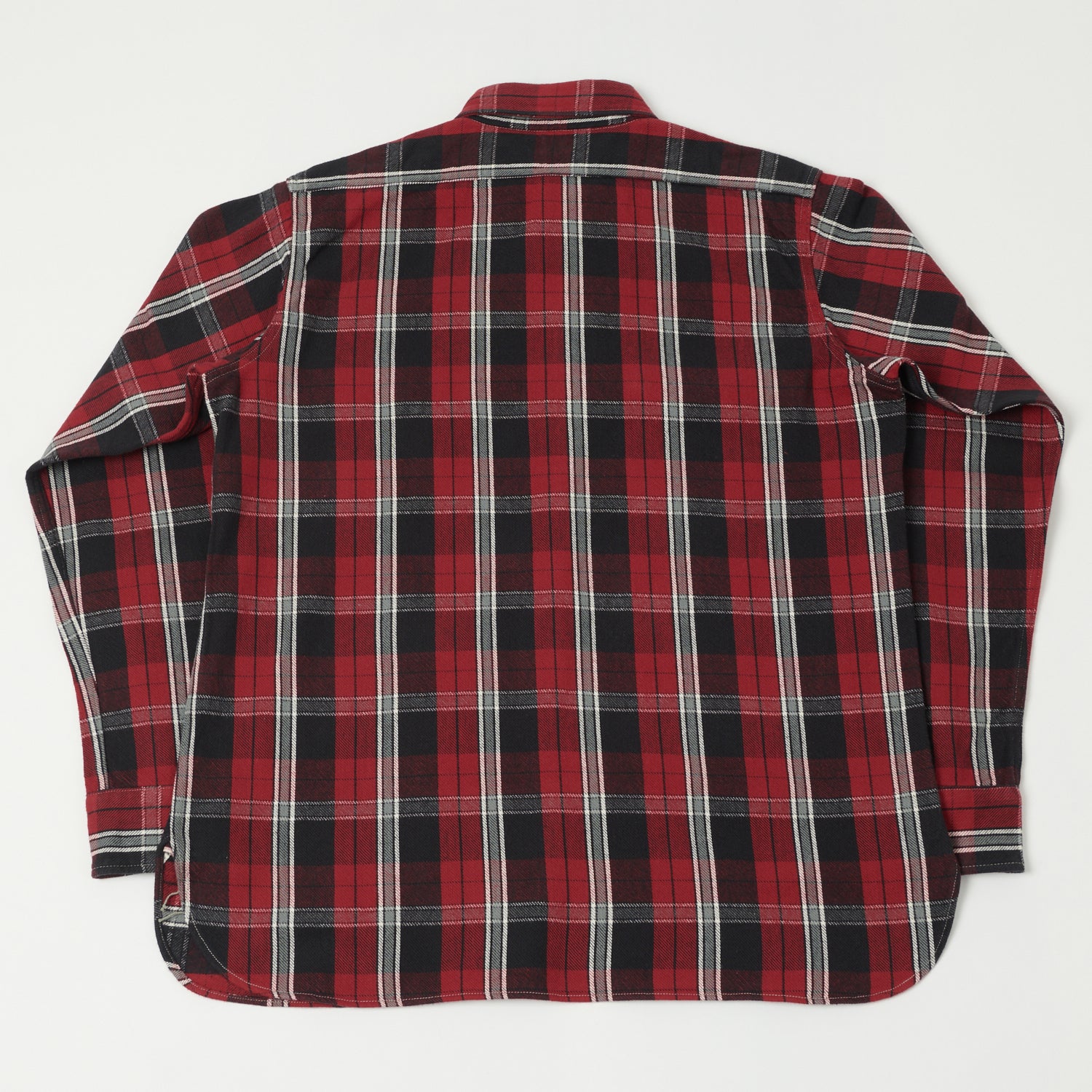 Warehouse & Co 3022 Duck Digger Plaid Flannel Shirt - Dark Red
