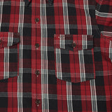 Warehouse 3022 'G Pattern' Check Flannel Shirt - Red