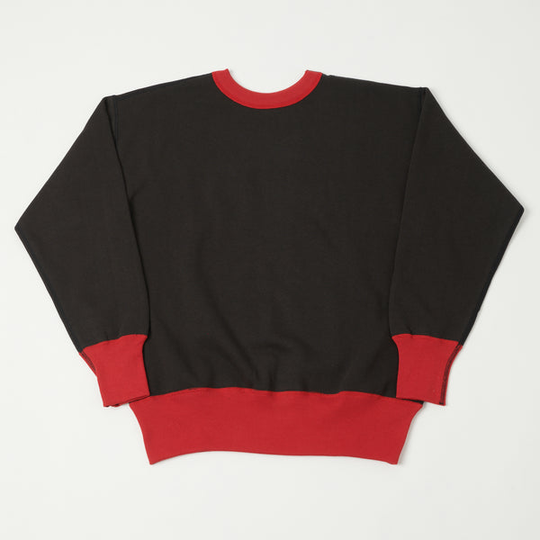 John Gluckow Late 1930/1940's Crew Neck Sweatshirt - Black/Red