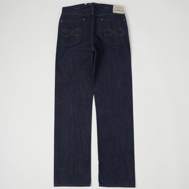 Warehouse 1001 (1901 No.2 Model) 13.7oz Loose Straight Jean - Raw