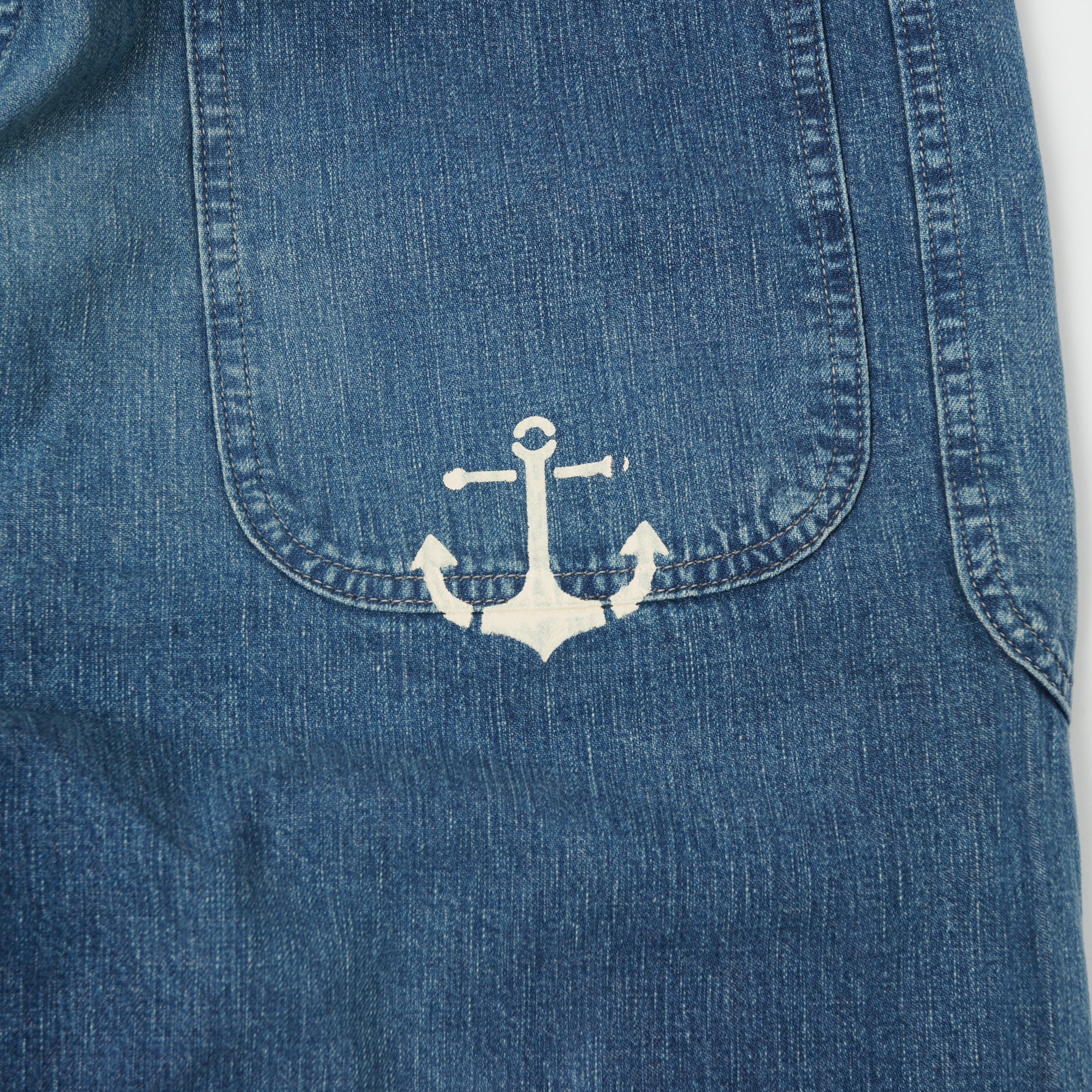 Warehouse & Co U.S. Navy Denim Seaman's Pant - Heavy Wash