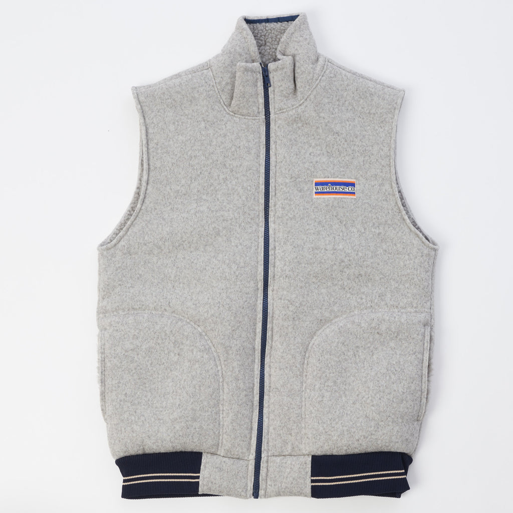 Warehouse 2136 Classic Pile Vest - Grey