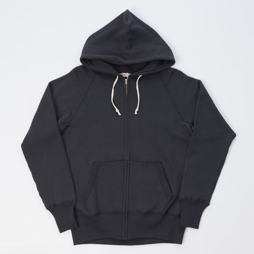 Warehouse & Co 451 Raglan Sleeve Full Zip Hoodie - Black