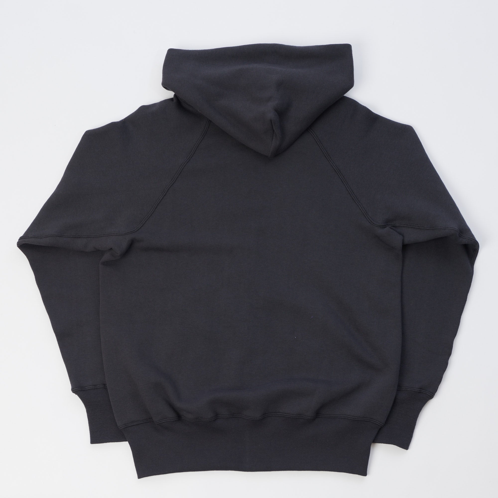Warehouse & Co 451 Raglan Sleeve Full Zip Hoodie - Black