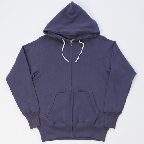 Warehouse & Co 451 Raglan Sleeve Full Zip Hoodie - Eggplant