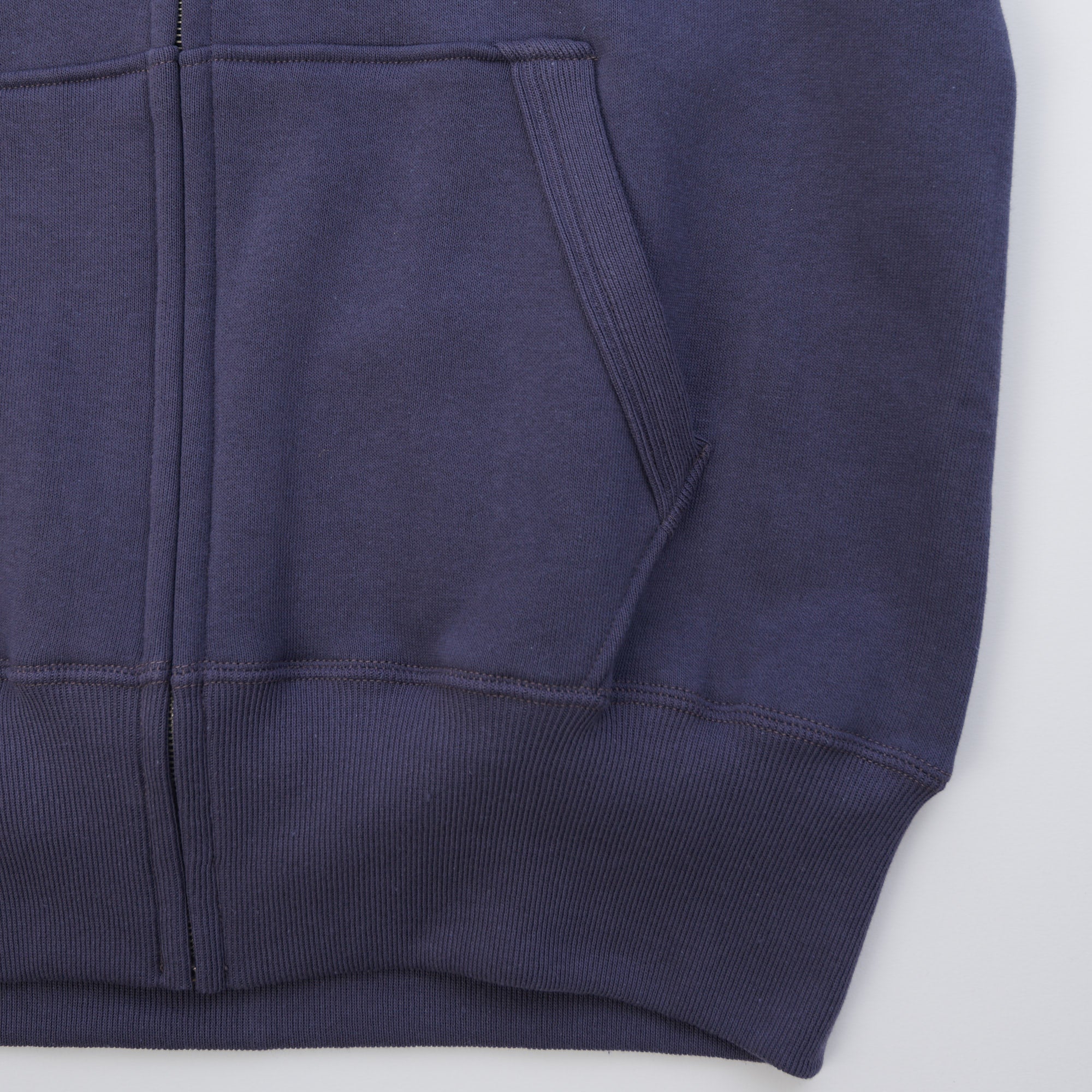 Warehouse & Co 451 Raglan Sleeve Full Zip Hoodie - Eggplant