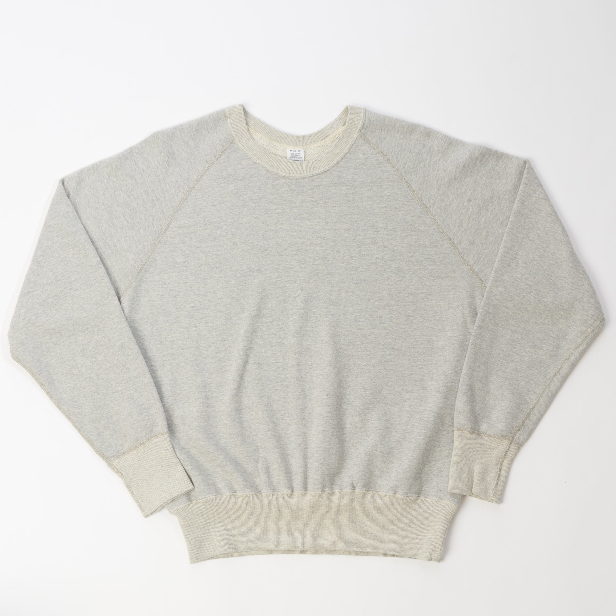Warehouse & Co 461 Raglan Sleeve Sweatshirt - Faded Heather Grey