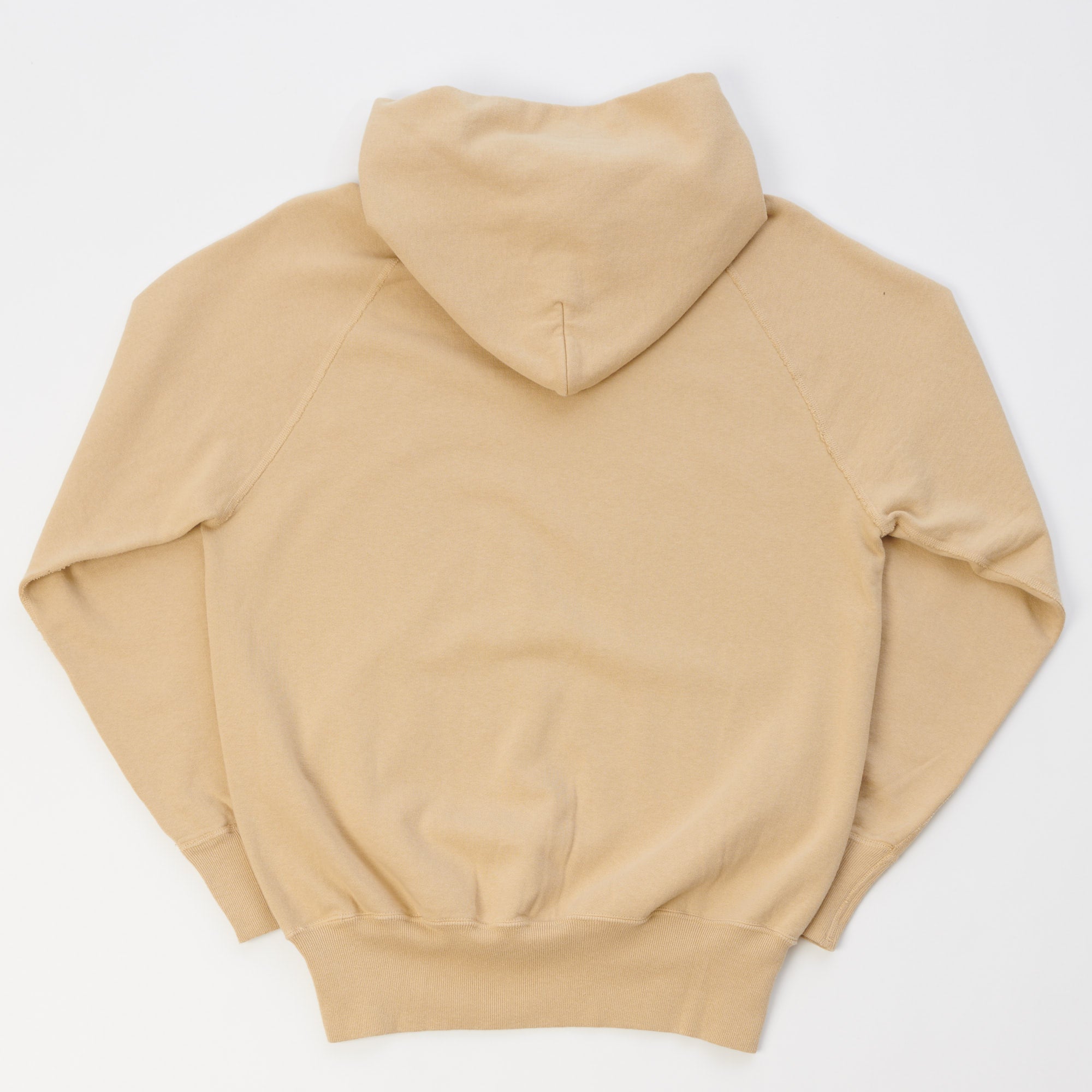 Warehouse & Co 462 Raglan Sleeve Hooded Sweatshirt - Dark Beige