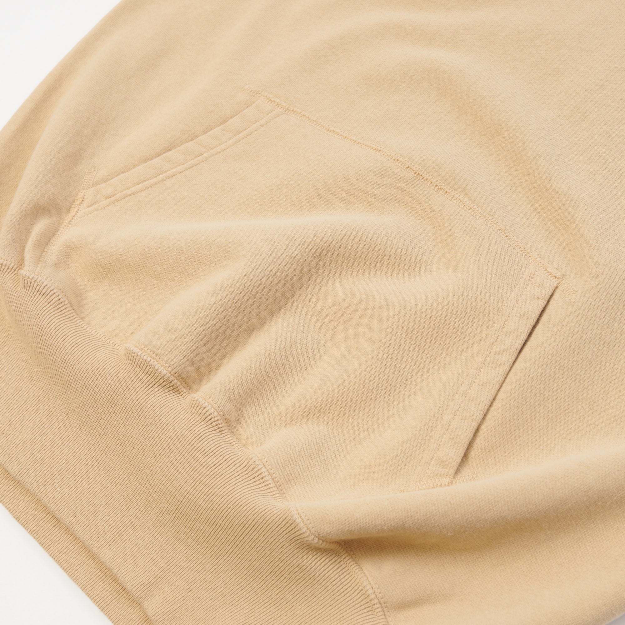 Warehouse & Co 462 Raglan Sleeve Hooded Sweatshirt - Dark Beige