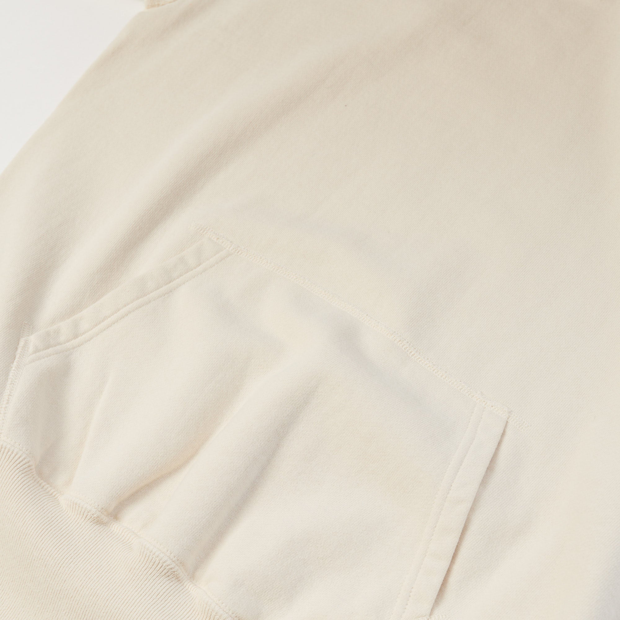 Warehouse & Co 462 Raglan Sleeve Hooded Sweatshirt - Cream