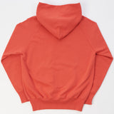 Warehouse 462 Plain Hooded Sweatshirt - Faded Red