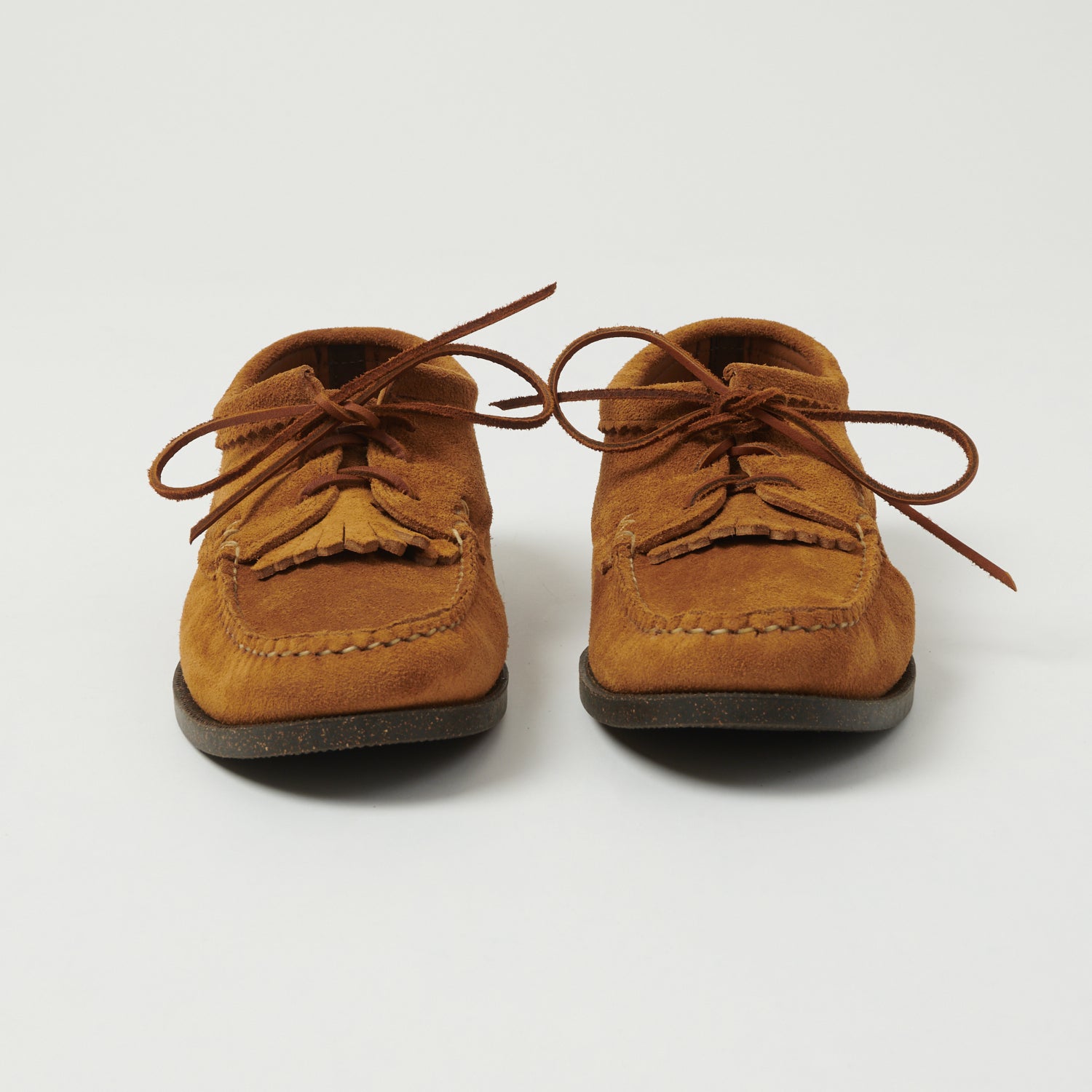 Yuketen Blucher w/ Kiltie Camp Sole Shoe - FO G Brown