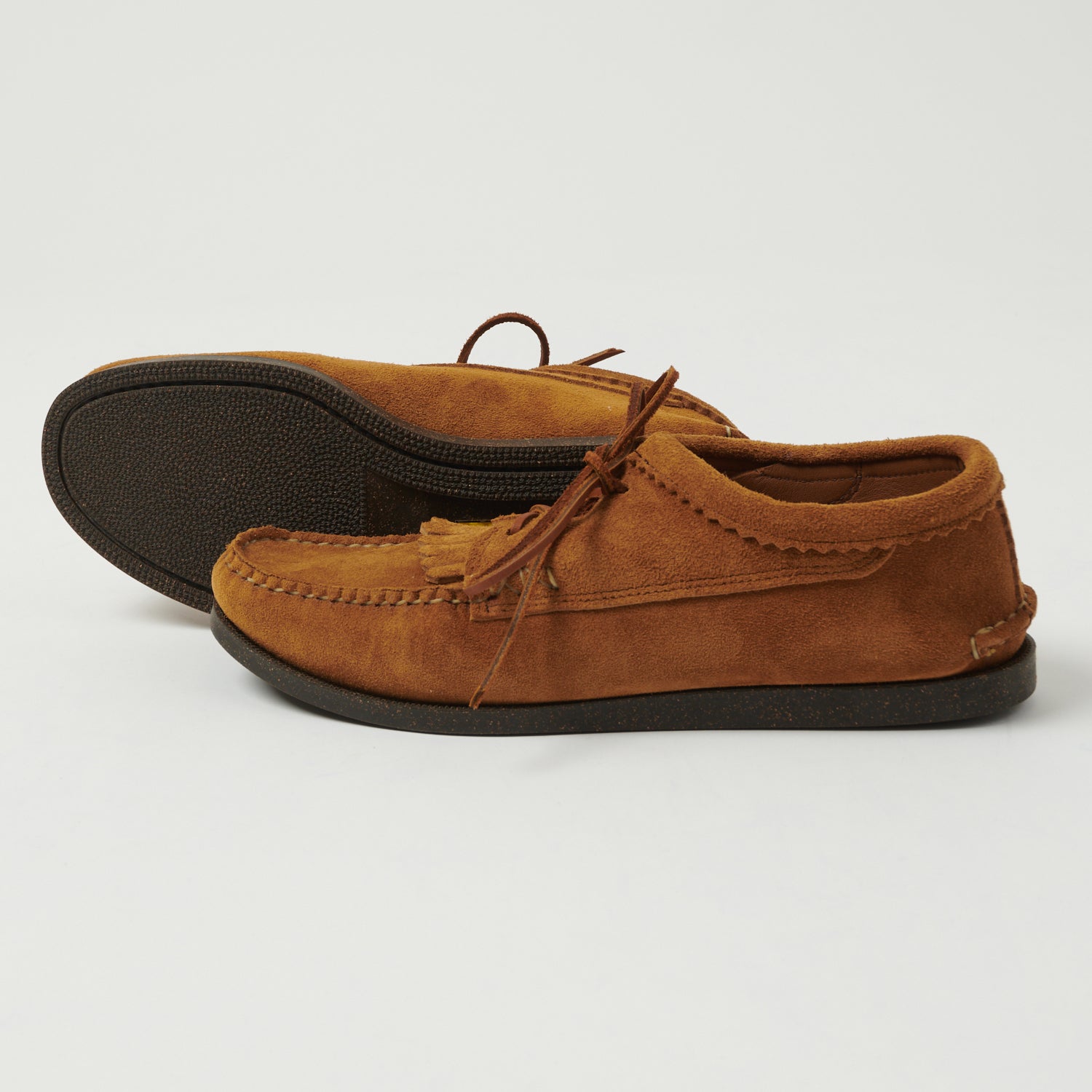 Yuketen Blucher w/ Kiltie Camp Sole Shoe - FO G Brown
