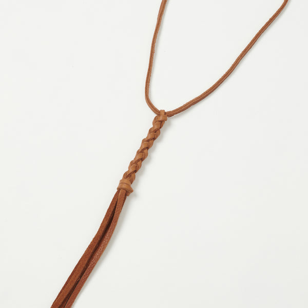 Yuketen Braided Leather Necklace - Rust