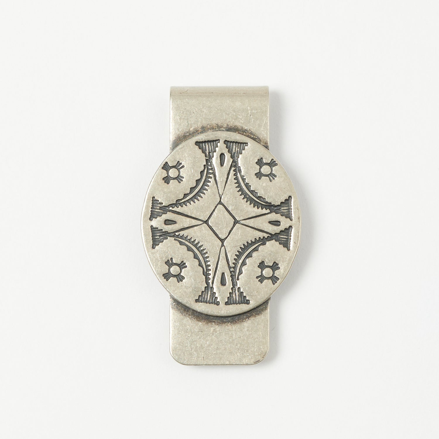 Yuketen Concho Money Clip B - Nickel Silver