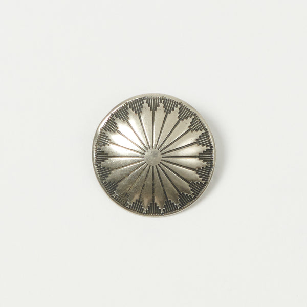 Yuketen 1 1/4" Concho Pin C - Nickel Silver