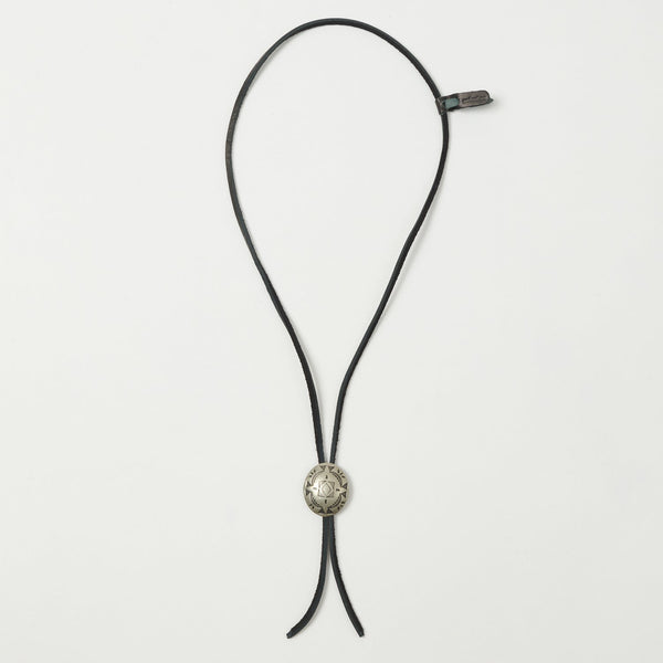 Yuketen Leather Bolo Tie w/Concho - Black – SON OF A STAG