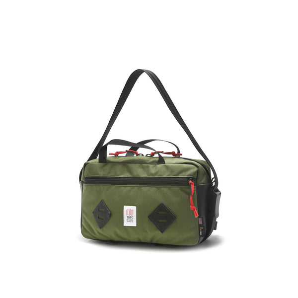 Topo Designs Mini Mountain Bag - Olive/Black Leather