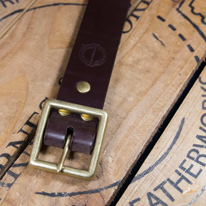 Barnes & Moore Bosun Belt - Deep Honey/Matt Brass