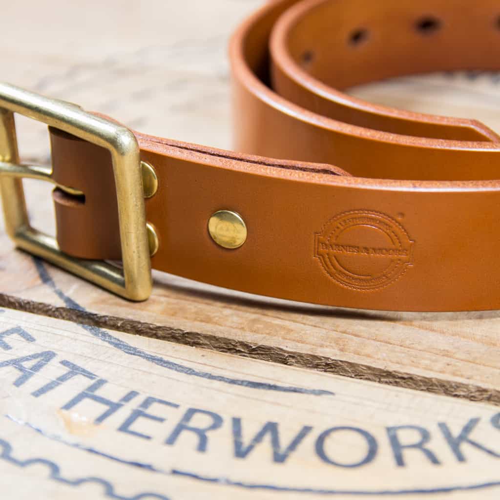 Barnes & Moore Bosun Belt - Harness Tan/Brass
