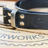 Barnes & Moore Garrison Belt - Black/Nickel