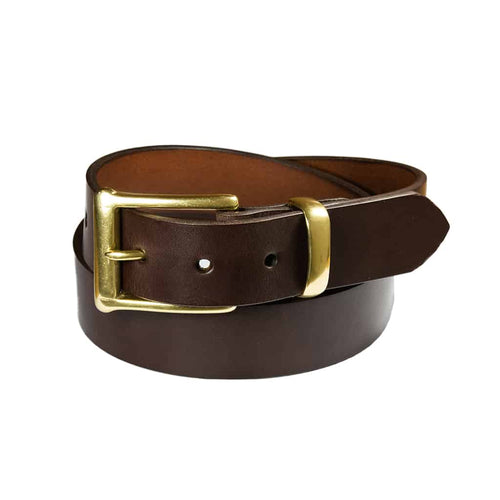 Barnes & Moore Garrison Belt - Deep Honey/Brass