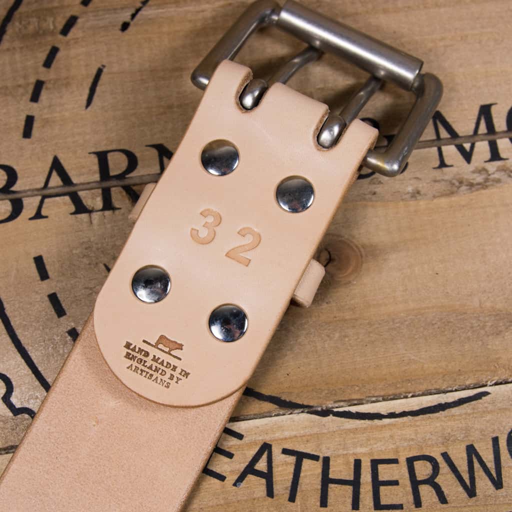 Barnes & Moore Heavyweight Belt - Natural Harness/Nickel