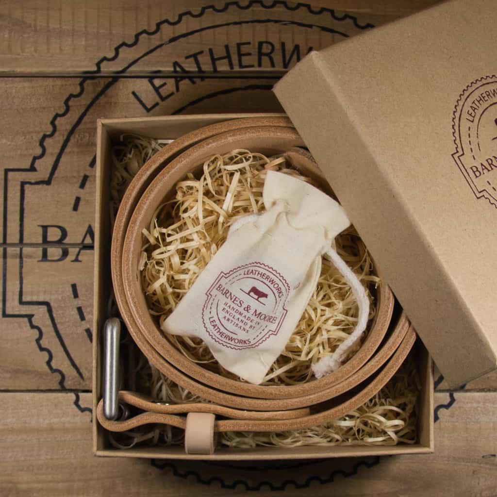 Barnes & Moore Heavyweight Belt - Natural Harness/Nickel