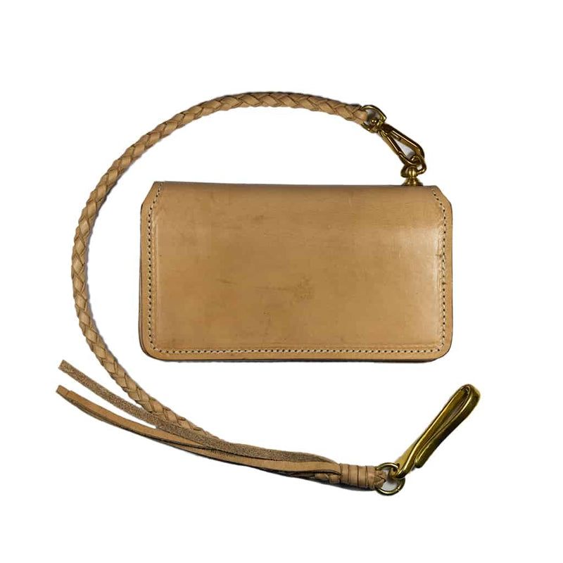 Barnes & Moore Roadster Long Wallet & Lanyard - Oak Bark Natural