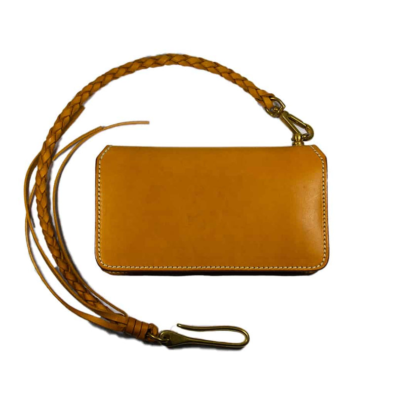 Barnes & Moore Roadster Long Wallet & Lanyard - Sunburst Italian Veg Tan