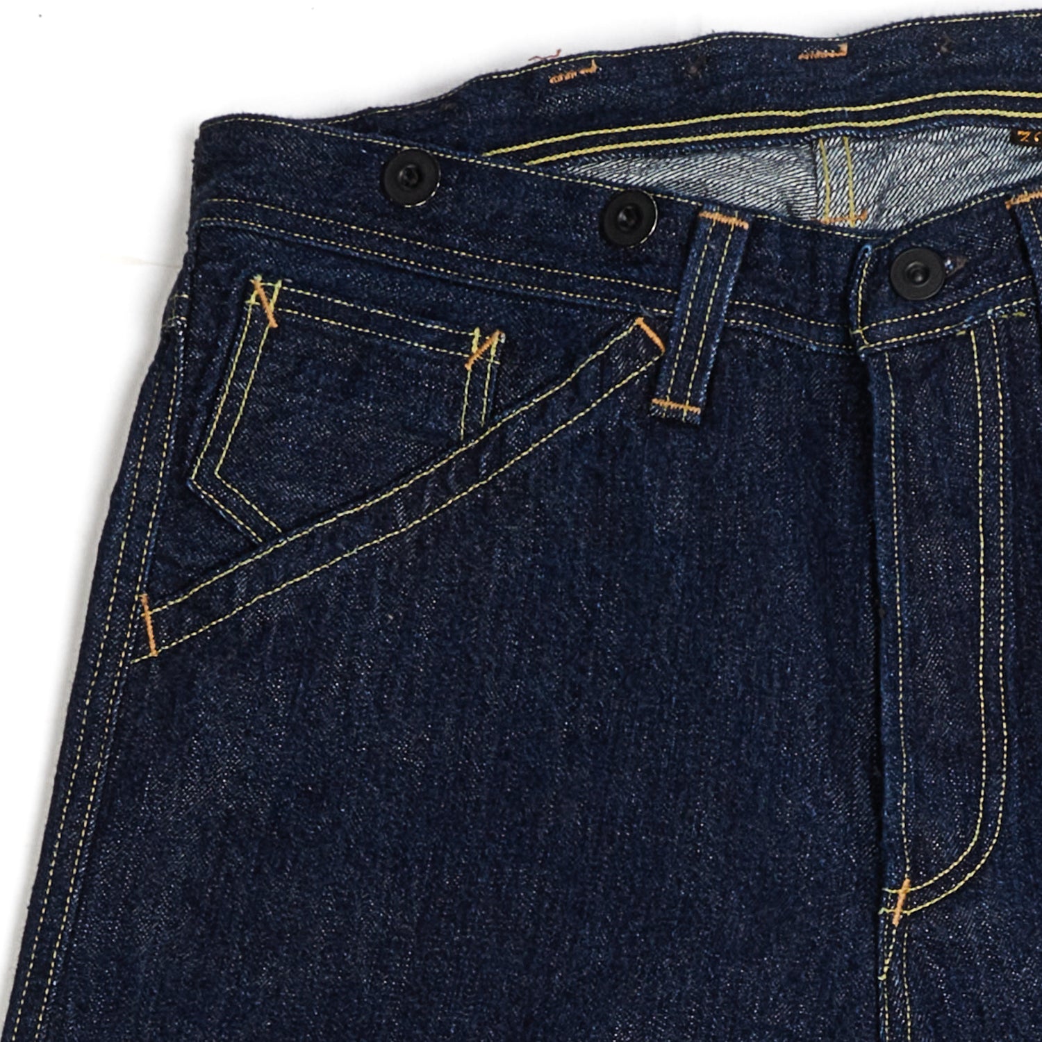 Freewheelers & Co Union Special Overalls 'Bake Head' 14oz Denim Overall - Rinsed