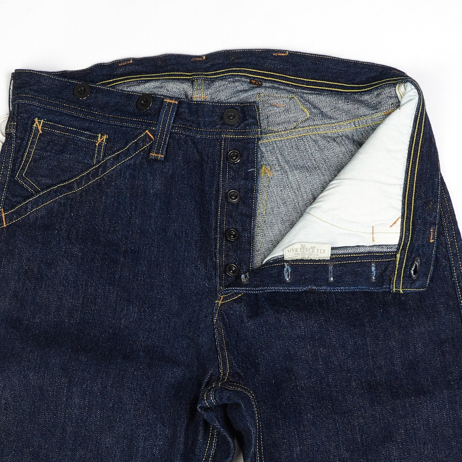 Freewheelers & Co Union Special Overalls 'Bake Head' 14oz Denim Overall - Rinsed