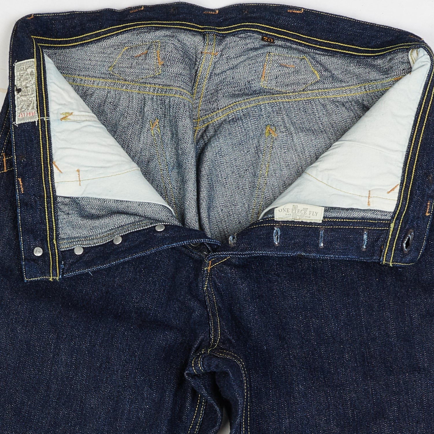 Freewheelers & Co Union Special Overalls 'Bake Head' 14oz Denim Overall - Rinsed