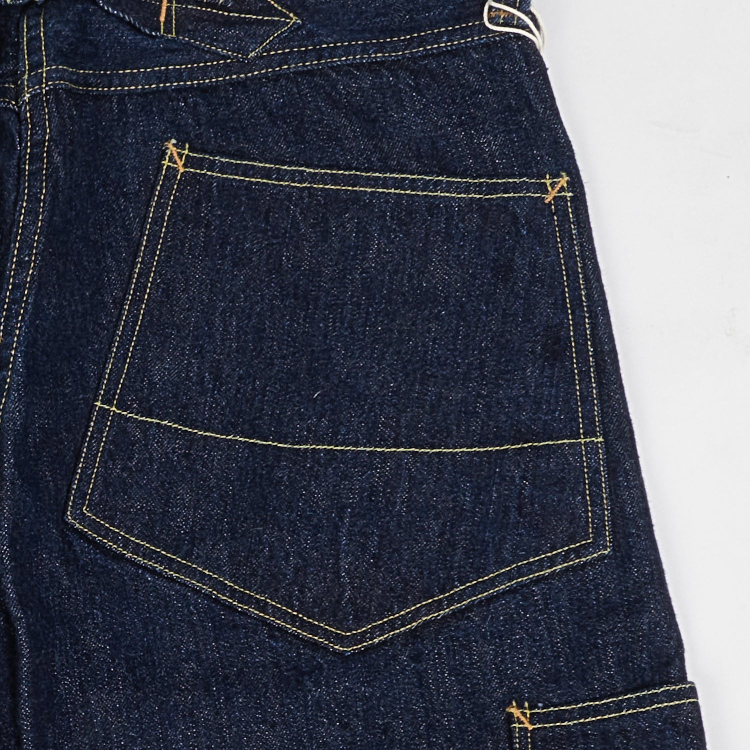 Freewheelers & Co Union Special Overalls 'Bake Head' 14oz Denim Overall - Rinsed
