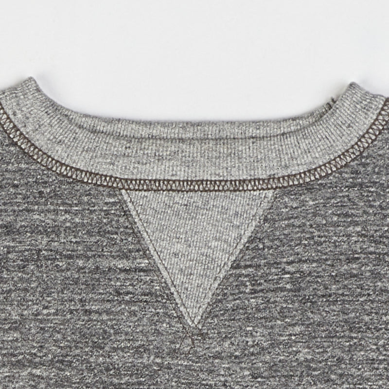 Freewheelers 1634001 Set in Sleeve Sweatshirt - Grained Charcoal Grey