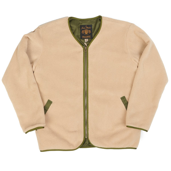 Full Count 2917 Fleeced Full Zip Jacket - Beige
