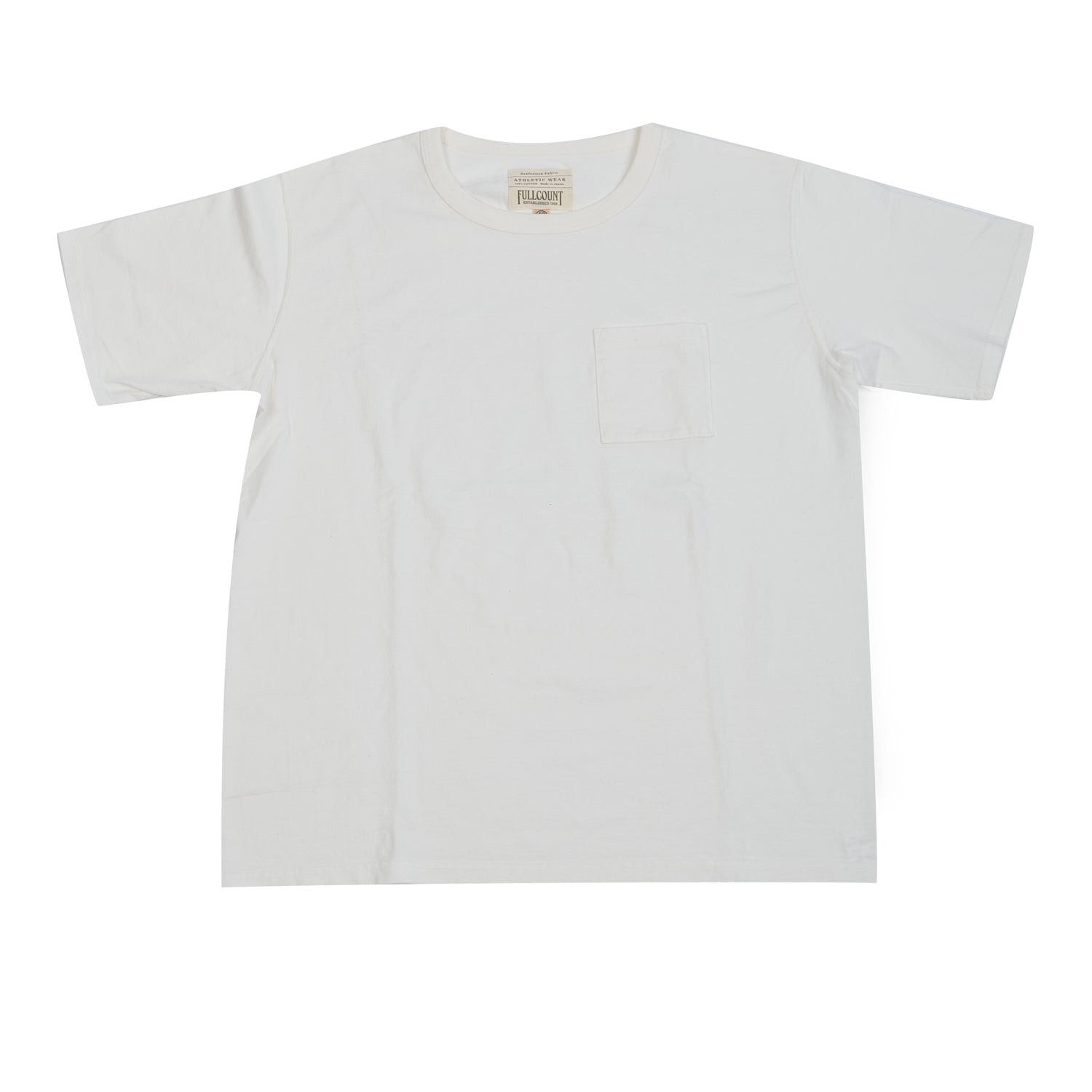 FULLCOUNT 5805P Pocket Tee - White