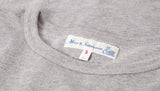 Merz b. Schwanen 1950s Crew Neck Pocket Tee - Grey Melange