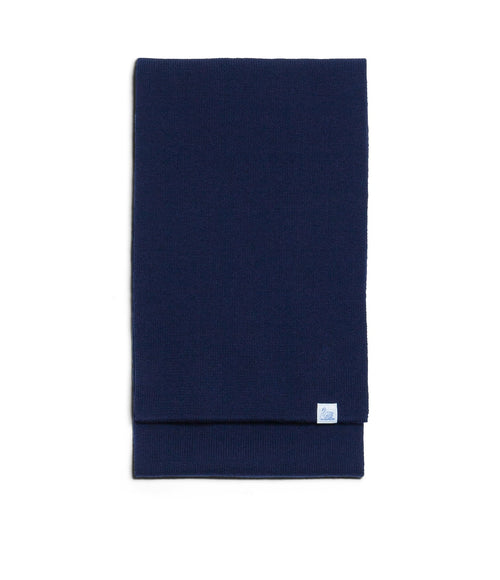Merz b. Schwanen 'Good Basics' Long Merino Scarf - Dark Navy