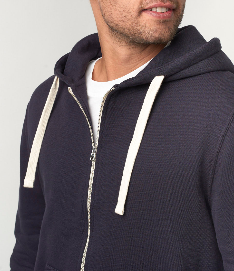 Merz b. Schwanen 'Good Basics' Full Zip Hoodie - Charcoal