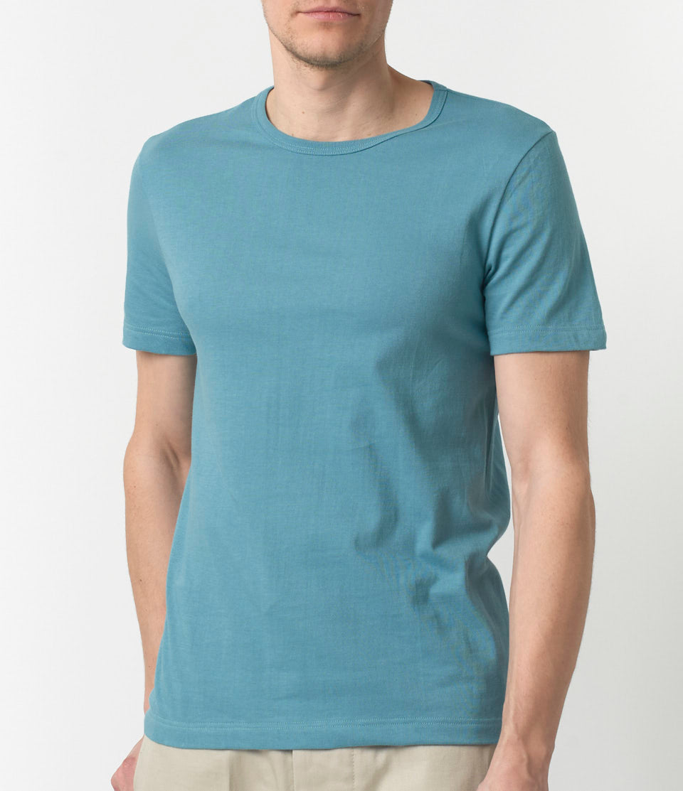 Merz b. Schwanen 1950s Classic Lightweight T-Shirt - Aqua