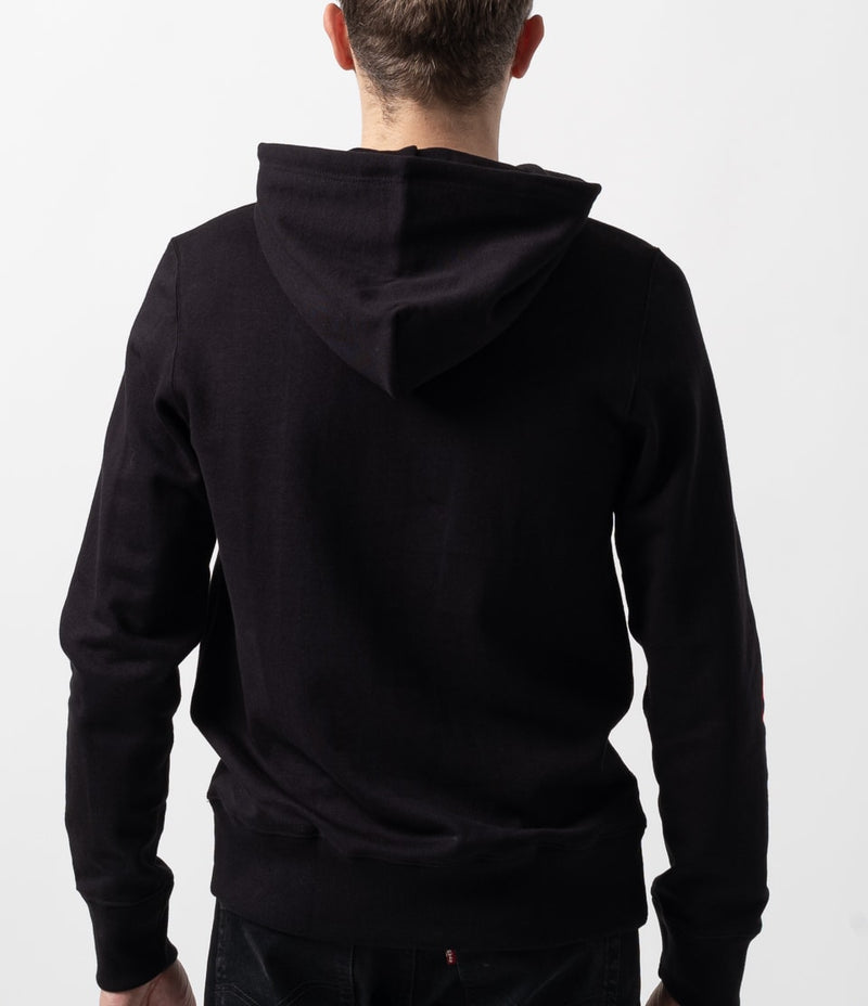 Merz b. Schwanen 382 Hooded Sweatshirt - Deep Black