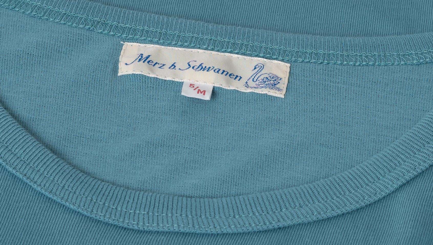 Merz b. Schwanen 1950s Classic Lightweight T-Shirt - Aqua