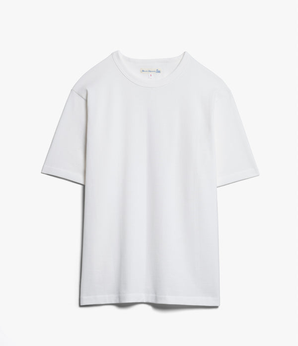 Merz b. Schwanen 218OS Oversized Crew Neck Tee - White